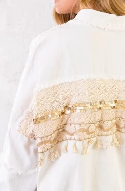 Ibiza Tassel Jacket Oversized Wit -Kleding Promotie Winkel Ibiza Tassel Jacket Oversized Wit 3 586x900 2