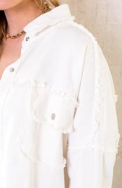 Ibiza Tassel Jacket Oversized Wit -Kleding Promotie Winkel Ibiza Tassel Jacket Oversized Wit 4 586x900 2