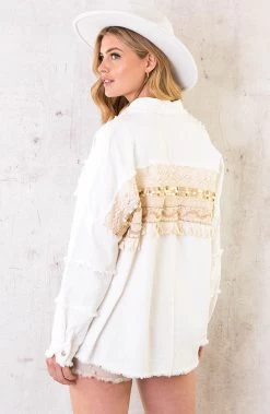 Ibiza Tassel Jacket Oversized Wit -Kleding Promotie Winkel Ibiza Tassel Jacket Oversized Wit 5 586x900 1