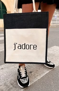 J'adore Tote Bag Black -Kleding Promotie Winkel Jadore Tas Black 586x900 1