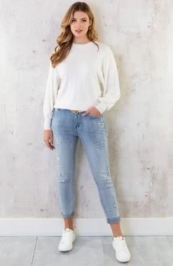 Jeans Met Embroidery Light Blue -Kleding Promotie Winkel Jeans Met Embroidery Light Blue 1 586x900 1