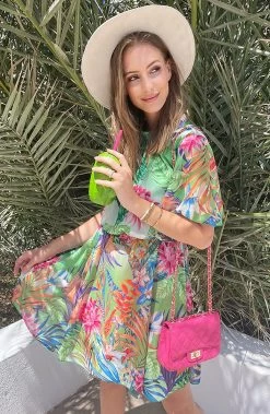 Jungle Jurk Multicolor