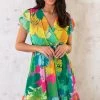 Jungle Print Ruffle Jurkje Multicolor -Kleding Promotie Winkel Jungle Print Ruffle Jurkje Multicolor 2 586x900 1