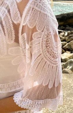 Kanten Kimono Boho Wit -Kleding Promotie Winkel Kanten Kimono Boho Wit 1 586x900 1