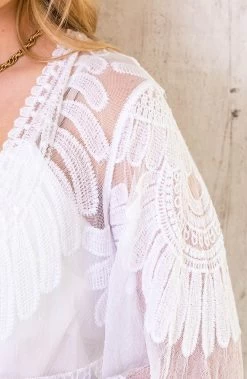 Kanten Kimono Boho Wit -Kleding Promotie Winkel Kanten Kimono Boho Wit 2 586x900 1
