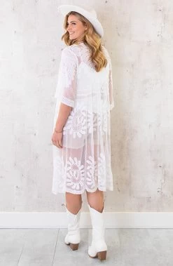 Kanten Kimono Boho Wit -Kleding Promotie Winkel Kanten Kimono Boho Wit 3 586x900 1