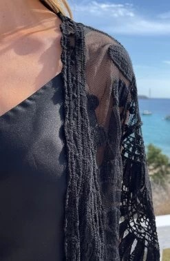 Kanten Kimono Boho Zwart -Kleding Promotie Winkel Kanten Kimono Boho Zwart 1 586x900 1