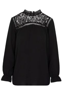 Kanten Ruffle Sleeve Blouse -Kleding Promotie Winkel Kanten Ruffle Sleeve Blouse 586x900 1