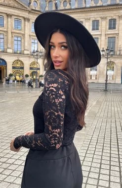 Kanten Sleeve Deluxe Zwart 2.0 -Kleding Promotie Winkel Kanten Sleeve Deluxe Zwart 2.0 2 586x900 1