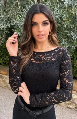 Kanten Sleeve Deluxe Zwart 2.0 -Kleding Promotie Winkel Kanten Sleeve Deluxe Zwart 2.0 586x900 1