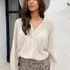 Katoenen Oversized Detail Blouse Beige -Kleding Promotie Winkel Katoenen Oversized Detail Blouse Beige 6 1 586x900 1