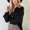 Katoenen Oversized Detail Blouse Black -Kleding Promotie Winkel Katoenen Oversized Detail Blouse Black 3 586x900 1