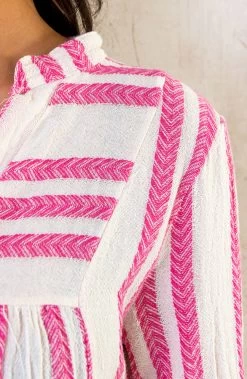 Kelim Tuniek Katoen Pink -Kleding Promotie Winkel Kelim Tuniek Katoen Fuchsia 1 586x900 1