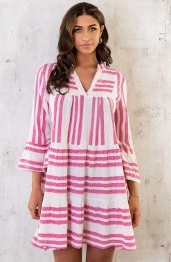 Kelim Tuniek Katoen Pink