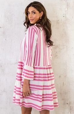 Kelim Tuniek Katoen Pink -Kleding Promotie Winkel Kelim Tuniek Katoen Fuchsia 8 586x900 1