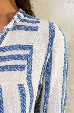 Kelim Tuniek Katoen Jeansblauw -Kleding Promotie Winkel Kelim Tuniek Katoen Jeansblauw 1 586x900 2