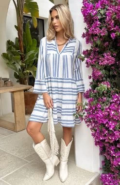 Kelim Tuniek Katoen Jeansblauw -Kleding Promotie Winkel Kelim Tuniek Katoen Jeansblauw 2 1 586x900 1