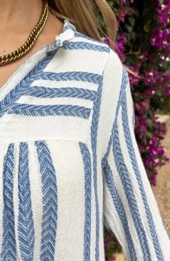 Kelim Tuniek Katoen Jeansblauw -Kleding Promotie Winkel Kelim Tuniek Katoen Jeansblauw 2 586x900 1