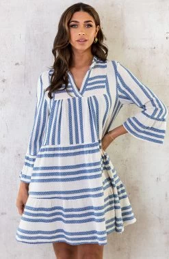 Kelim Tuniek Katoen Jeansblauw -Kleding Promotie Winkel Kelim Tuniek Katoen Jeansblauw 4 586x900 2