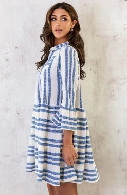 Kelim Tuniek Katoen Jeansblauw -Kleding Promotie Winkel Kelim Tuniek Katoen Jeansblauw 6 586x900 2