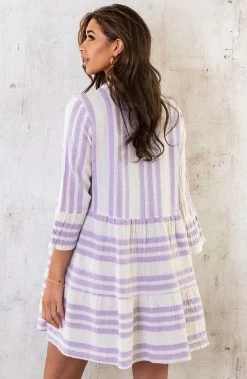 Kelim Tuniek Katoen Lila -Kleding Promotie Winkel Kelim Tuniek Katoen Lila 1 586x900 1