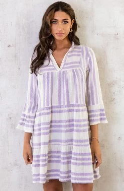 Kelim Tuniek Katoen Lila