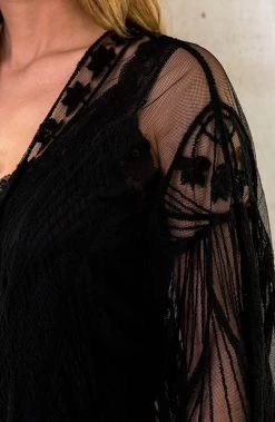 Kimono Ster Zwart -Kleding Promotie Winkel Kimono Ster Zwart 1 586x900 2