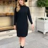 Knitted Dress Zwart -Kleding Promotie Winkel Knitted Dress Zwart 4 586x900 1