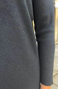 Knitted Dress Zwart -Kleding Promotie Winkel Knitted Dress Zwart2 586x900 1