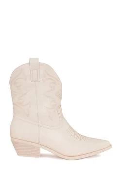 Lage Cowboyboots Beige