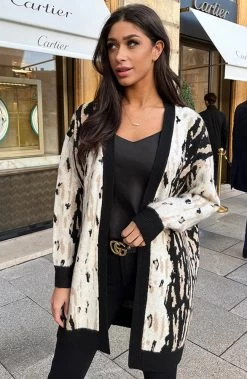 Midi Leopard Vest Soft Beige -Kleding Promotie Winkel Leopard Vest Midi Beige Zwart 1 586x900 1