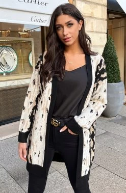 Midi Leopard Vest Soft Beige -Kleding Promotie Winkel Leopard Vest Midi Beige Zwart 8 586x900 1