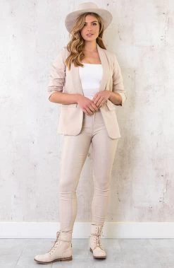 Limited Blazer Beige 2.0 -Kleding Promotie Winkel Limited Blazer Beige 2 1 1 586x900 2