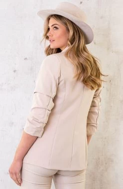 Limited Blazer Beige 2.0 -Kleding Promotie Winkel Limited Blazer Beige 2 3 586x900 4