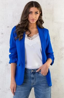 Limited Blazer Kobalt 2.0 -Kleding Promotie Winkel Limited Blazer Kobalt 2 3 586x900 4
