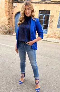 Limited Blazer Kobalt 2.0 -Kleding Promotie Winkel Limited Blazer Kobalt 2 4 586x900 2