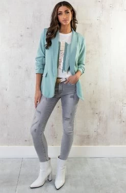 Limited Blazer Mint 2.0 -Kleding Promotie Winkel Limited Blazer Mint 2 3 586x900 4