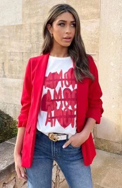 Limited Blazer Rood 2.0 -Kleding Promotie Winkel Limited Blazer Rood 2 4 586x900 2