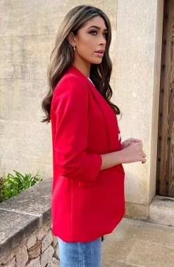 Limited Blazer Rood 2.0 -Kleding Promotie Winkel Limited Blazer Rood 2 6 586x900 1