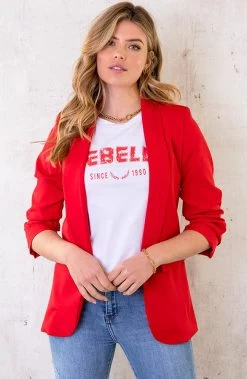 Limited Blazer Rood 2.0 -Kleding Promotie Winkel Limited Blazer Rood 2.0 2 586x900 1