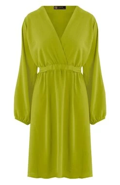 Londen Jurk Olive -Kleding Promotie Winkel Londen Jurk Olive 586x900 2