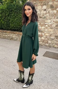 Londen Jurk Smaragd -Kleding Promotie Winkel Londen Jurk Smaragd 3 586x900 2