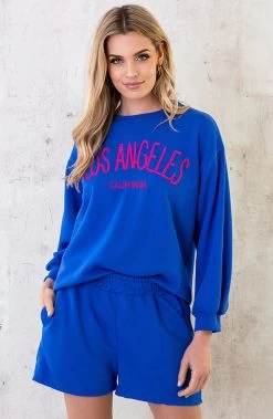 Los Angeles Comfy Trui Kobalt