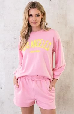 Los Angeles Comfy Trui Roze