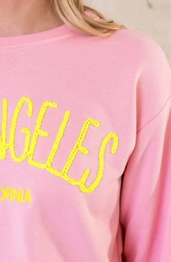 Los Angeles Comfy Trui Roze -Kleding Promotie Winkel Los Angeles Comfy Trui Roze close 586x900 1