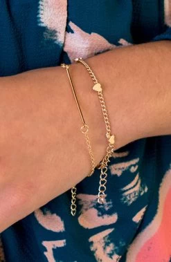 Lovely Heart Armband Koper Goud -Kleding Promotie Winkel Lovely Heart Armband Koper Goud 1 586x900 1