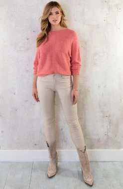 Lurex Boothals Top Koraal -Kleding Promotie Winkel Lurex Boothals Top Koraal 1 586x900 1