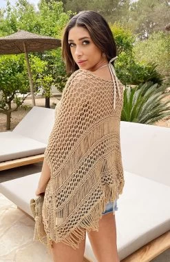 Lurex Oversized Top Gehaakt Goud -Kleding Promotie Winkel Lurex Oversized Top Gehaakt Goud 8 586x900 1