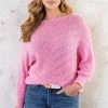 Lurex Top V Patroon Roze -Kleding Promotie Winkel Lurex Top V Patroon Roze 5 586x900 1