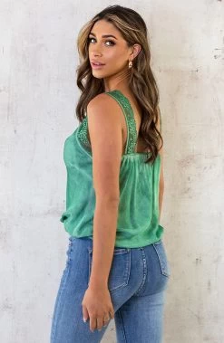 Luxury Kanten Top Bright Green -Kleding Promotie Winkel Luxury Kanten Top Bright Green 6 586x900 1